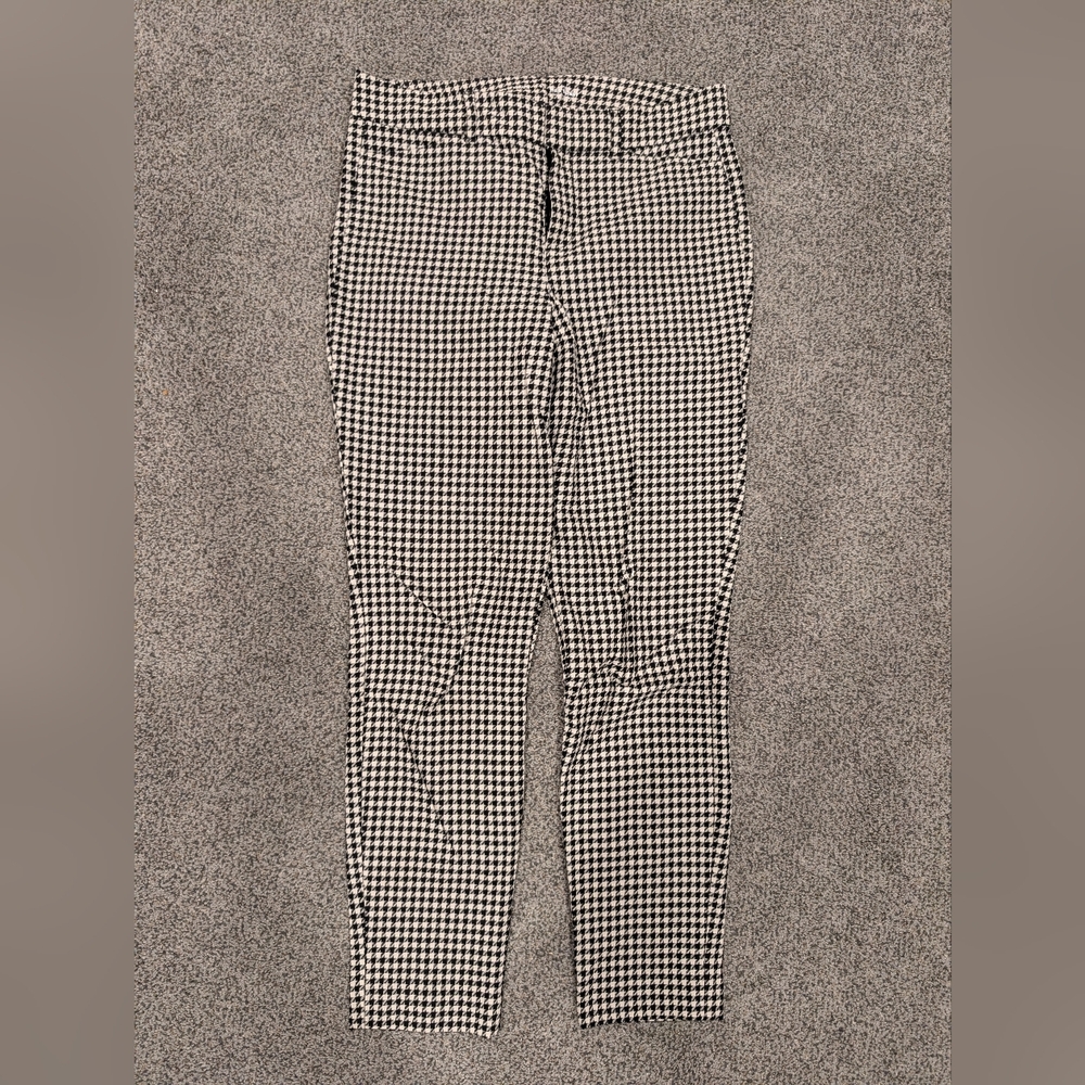 Black And White Houndstooth Dress Pants